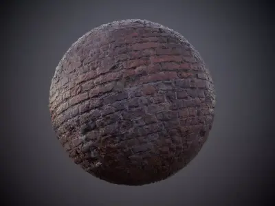 Brick Wall Grunge Dirty Seamless PBR Texture Texture