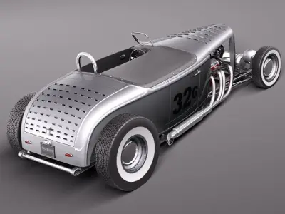 1932 model B hotrod speedracer 3D model