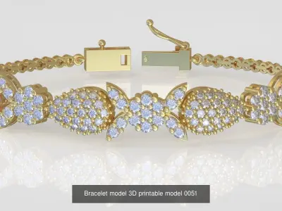 Ring Bracelet Earring and Pendant Set 3D printable model 0117 3D Model Pack