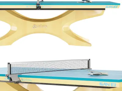Professional tennis table SAN-EI Infinity Rio 3D model