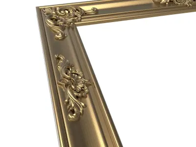 carved frame 3D model 19