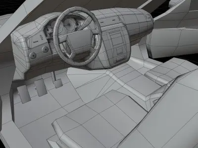 Car model Low-poly 3D model by IhorSavaryn