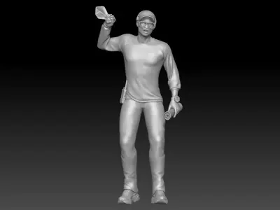nfl coach man 3 3D print model
