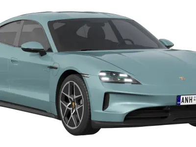 Porsche Taycan 2024 3D model