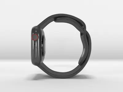  Apple Watch 4 Series Space Gray 3D model