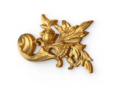 Classic decor ornament carved 28  3D model