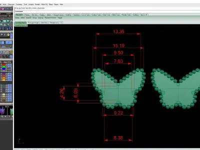 Vancleef Sweet Butterflies earstuds Printable File 3D print model