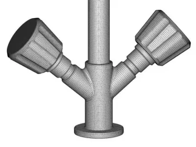 Modern Wash Mixer Tap 3D print model