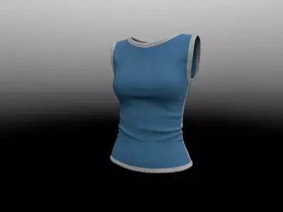 Sport top PBR 4k Low-poly 3D model