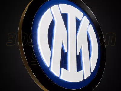 Inter Milan logo -  Cinematic - 3D print 3D model