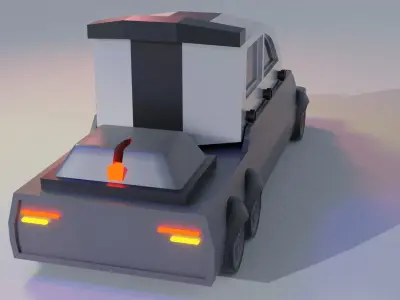 Futuristic Electric Car 3D Model For 3D Printing Animation Film 3D print model