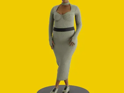 RBK Cardio B Dress Mannequin 3D model