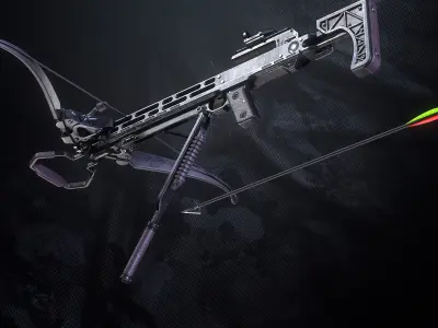 Survival Crossbow Low-poly 3D model