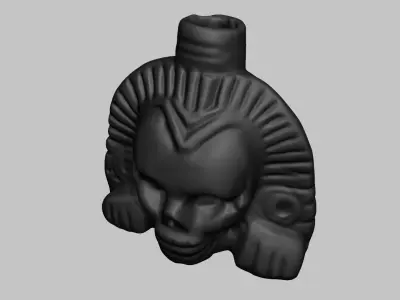 Original Aztec Death Whistle 3D print model