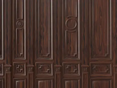 Wooden panel 03 07 3D model