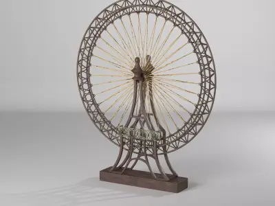 Ferris Wheel Sculpture 3D model