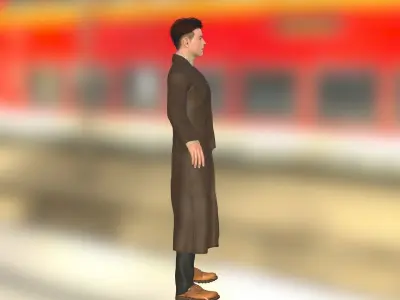 John Belford Low-poly 3D model