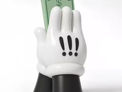 Bills Glove Money Grip toy 3D print model