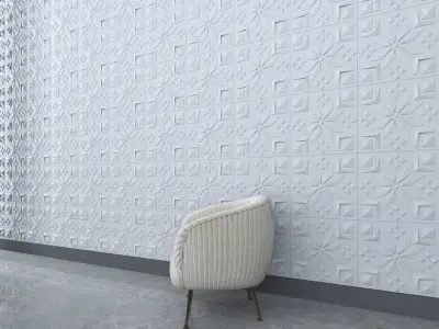 3d wall panel Low-poly 3D model