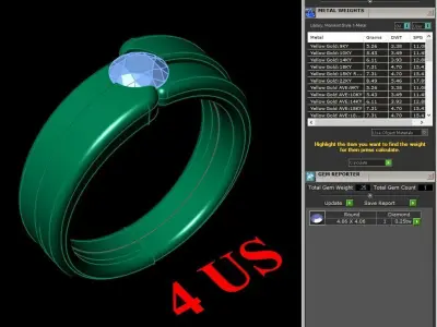 Luxury Men Rings Designs 6MR009 3D print model