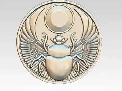 Scarab pendant HighDetailed 3D print model