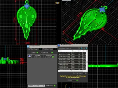 Pendant Soft watch 3D print model