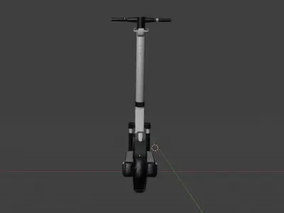 Realistic 3D Scooter Model  Detailed  Optimized 3D print model