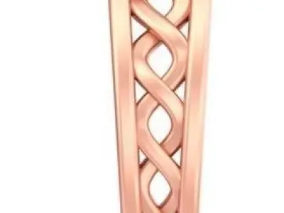 Knotting style ring GR-74 3D print model