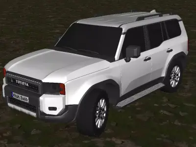 Toyota land cruiser Low-poly 3D model