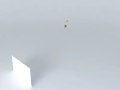 Arbor piece of paper on table Free 3D model