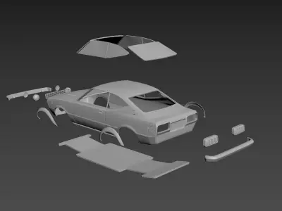 Toyota Corolla SR5 1976 Body For Print 3D print model