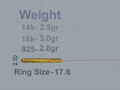 Bamboo Ring 3D print model purchase