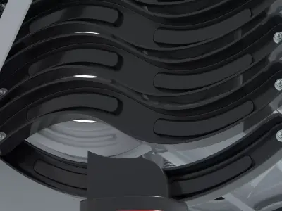 loft ladder 02 Low-poly 3D model