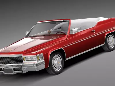Cadillac DeVille Convertible 1977 3D model