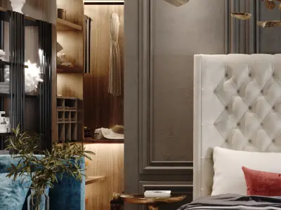 Modern Bedroom Luxury  3D model