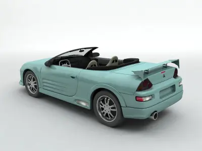  2003 Mitsubishi Eclipse Spyder Convertible 3D model
