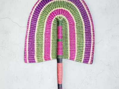 African Handwoven Fan 40 3D model