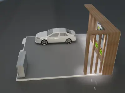 Booth Exhibition Stand a600 3D model
