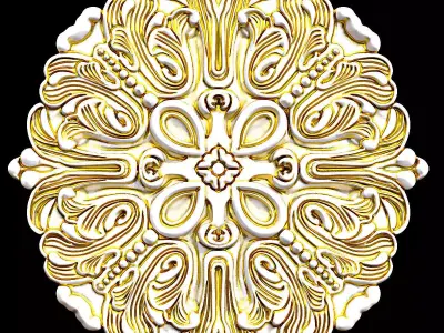 Ceiling Medallion 10 3D model