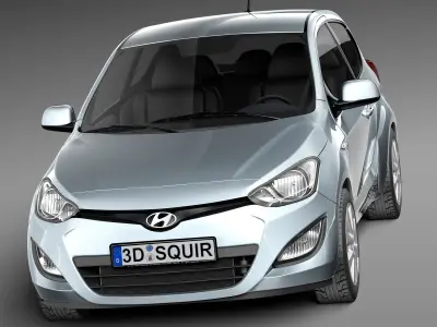 Hyundai I20 3-door 2013 3D model