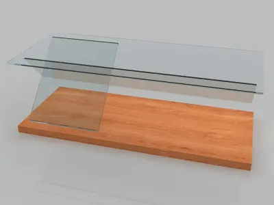 Table 01 low poly Low-poly 3D model