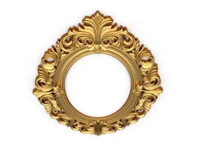 Classic mirror frame 01 3D print model