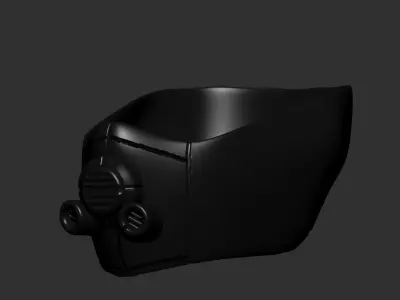 gas mask helmet scifi high poly sculpt  ver 4 3d printable  3D model
