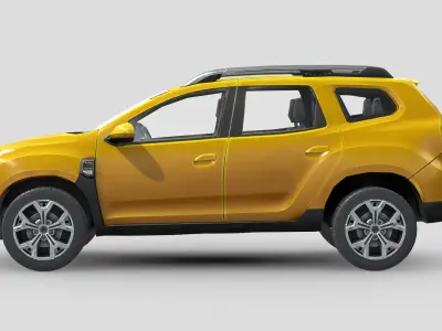 Dacia Duster 2018 Low-poly 3D model
