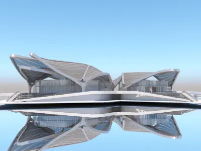 Zhuhai Jinwan Art Center 3D model
