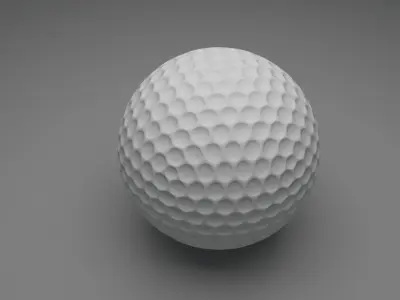 Golf Ball 3D model 2
