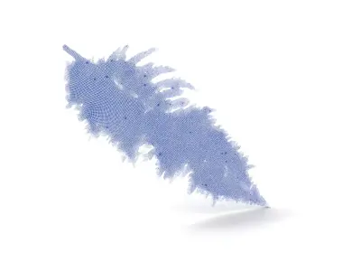 Vibrant Fern Leaf model pack Low-poly 3D model