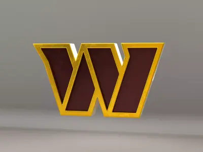 NFL Washington Commanders Logo 3D model