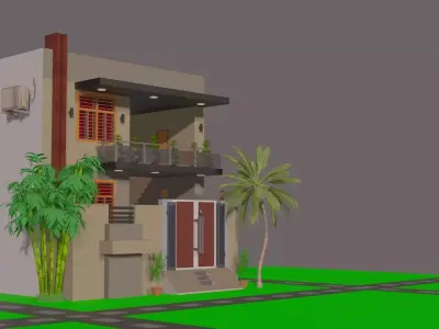 modern houses  3D model