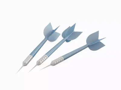 Dart 05 Low-poly 3D model